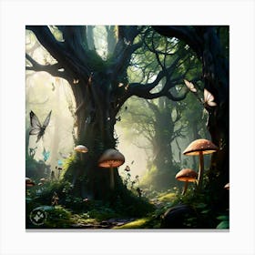 Mushroom Forest 1 Canvas Print