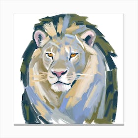 White Lion 04 1 Canvas Print