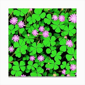 Shamrocks Canvas Print