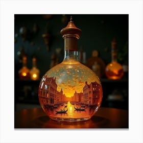 Venice In The Bottle Canvas Print