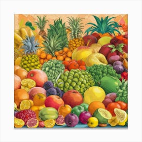 Fruit Basket Canvas Print