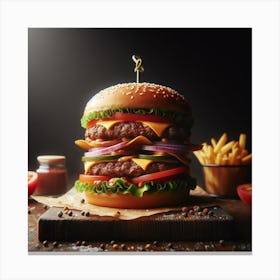 Burger 1 Canvas Print