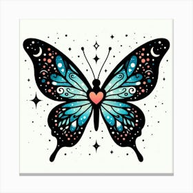 Butterfly Tattoo 9 Canvas Print