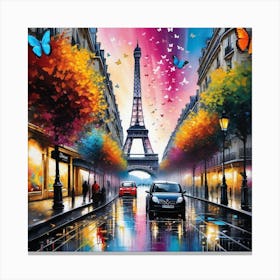 Paris Eiffel Tower 53 Canvas Print