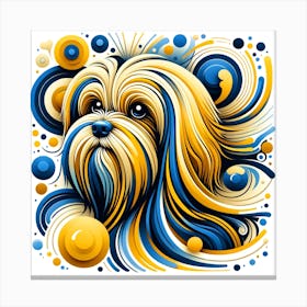 Havanese Dog Breed 03 Canvas Print