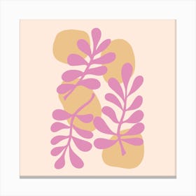 Frond 1 Square Canvas Print