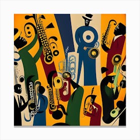 Jazz Musicians Canvas Print