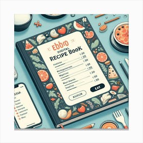 Recipe Book 1 Canvas Print