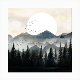 Midnight Forest Canvas Print