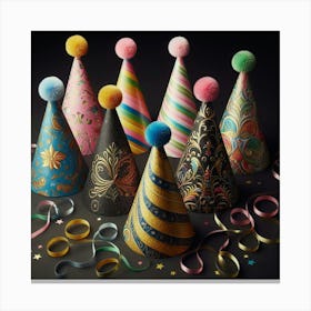 Party Hats 2 Canvas Print