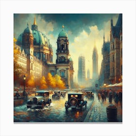 Berlin Street Scene Canvas Print