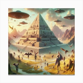 Pyramids Of Egypt Canvas Print
