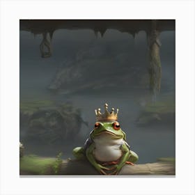 Frog With Crown 1 Canvas Print