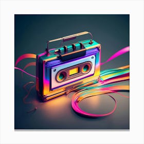 Retro Cassette Canvas Print