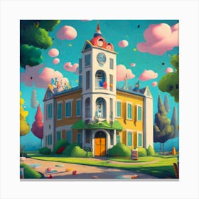 House In The Sky Canvas Print