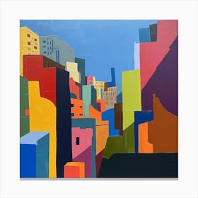 Abstract Travel Collection Buenos Aires Argentina 3 Canvas Print