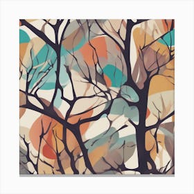 Abstract Tree Pattern Canvas Print