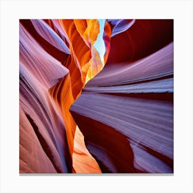 The walls of the canyon 9 Canvas Print
