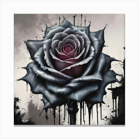 Dripping Rose Canvas Print