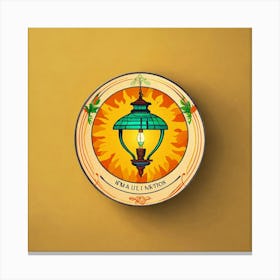 A Circular Logo For A Funny And Exotic Lamp Online (1) Canvas Print