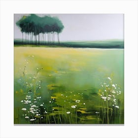 Default Original Landscape Plants Oil Painting 4 Canvas Print