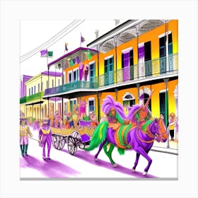 New Orleans Mardi Gras 4 Canvas Print