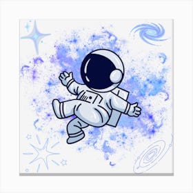 Astronaut In Space 2 Canvas Print