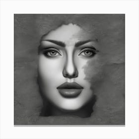 Face Of A Woman Canvas Print