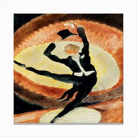 In Vaudeville Acrobatic Male Dancer With Top Hat (1920) Painting In High Resolution By Charles Demuth Canvas Print