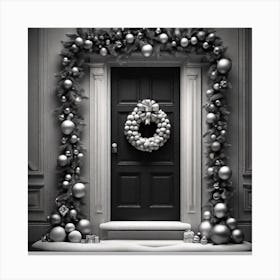 Christmas Door 58 Canvas Print