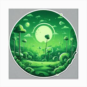 Mushroom Forest Canvas Print