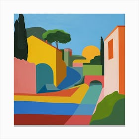 Abstract Park Collection Villa Ada Rome 4 Canvas Print