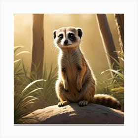 Meercat Vigil Canvas Print