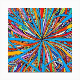 Abstract Psychedelic Pattern Canvas Print