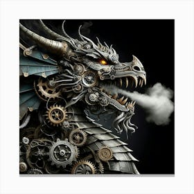 Steam Dragon Canvas Print