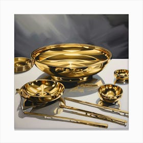 Golden Bowl 1 Canvas Print