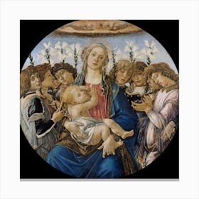 Sandro Botticelli Madonna And Child With Angels Canvas Print