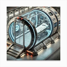 Mars Dominion Mobile Medical Unit Bio Containment Unit Canvas Print