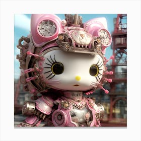 Hello Kitty Steampunk Collection By Csaba Fikker 39 Canvas Print