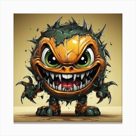 Pumpkin Monster Canvas Print