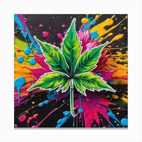 Marijuana Leaf 11 Canvas Print