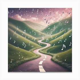 Road To Music Canvas Print