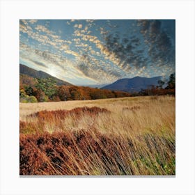 Sunrise Over The Blue Ridge Mountains Canvas Print