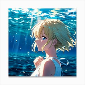 Default Open Water Blonde Art Print 2 Canvas Print