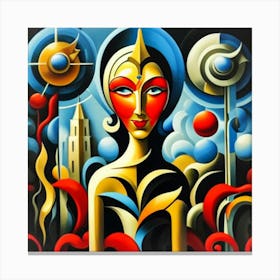 Russian Abstract Painting Canvas Print