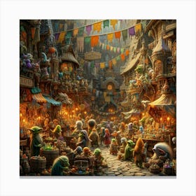 Walt Disney World paintings art print Canvas Print