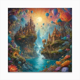 Fairytale Castle Art Print 3 Canvas Print