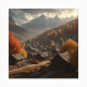 Autumn Village 44 Canvas Print