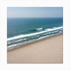 Aerial View Of The Beach 14 Canvas Print