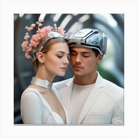 Futuristic Couple 136 Canvas Print